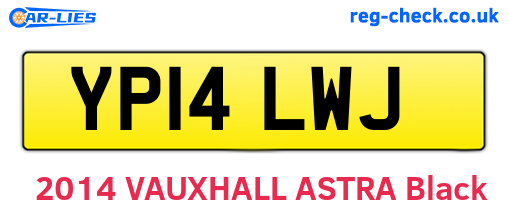 YP14LWJ are the vehicle registration plates.