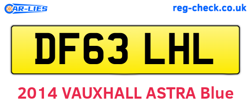 DF63LHL are the vehicle registration plates.