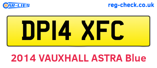 DP14XFC are the vehicle registration plates.