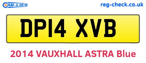 DP14XVB are the vehicle registration plates.
