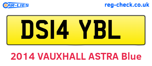 DS14YBL are the vehicle registration plates.