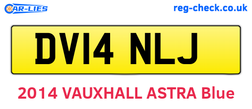 DV14NLJ are the vehicle registration plates.