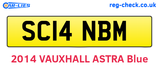 SC14NBM are the vehicle registration plates.