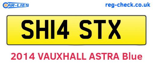 SH14STX are the vehicle registration plates.