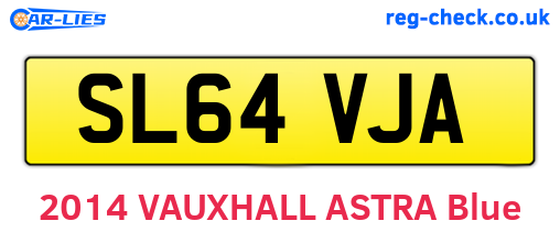 SL64VJA are the vehicle registration plates.