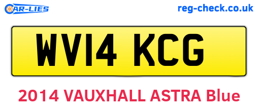WV14KCG are the vehicle registration plates.