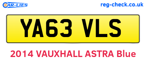 YA63VLS are the vehicle registration plates.