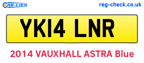 YK14LNR are the vehicle registration plates.