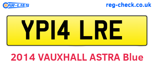 YP14LRE are the vehicle registration plates.