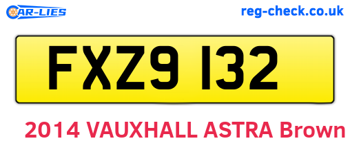 FXZ9132 are the vehicle registration plates.
