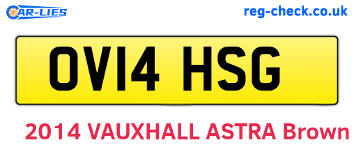OV14HSG are the vehicle registration plates.