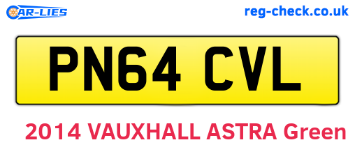 PN64CVL are the vehicle registration plates.