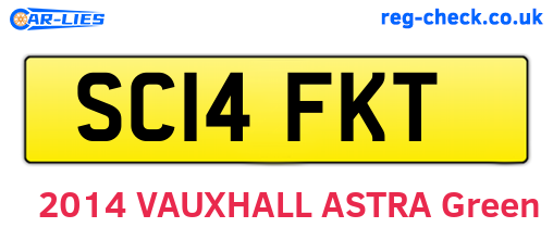 SC14FKT are the vehicle registration plates.