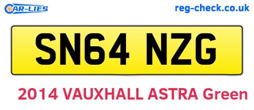 SN64NZG are the vehicle registration plates.
