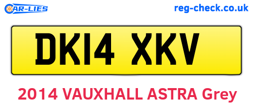 DK14XKV are the vehicle registration plates.