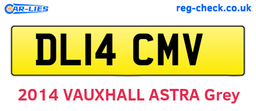 DL14CMV are the vehicle registration plates.