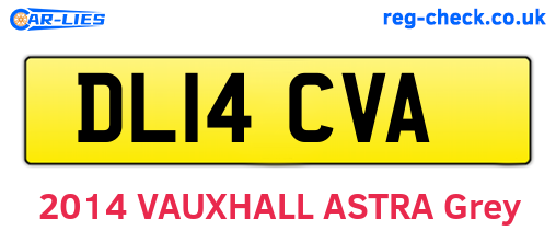 DL14CVA are the vehicle registration plates.