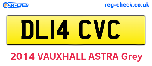 DL14CVC are the vehicle registration plates.