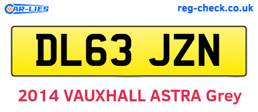 DL63JZN are the vehicle registration plates.