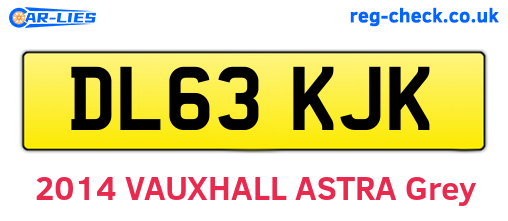 DL63KJK are the vehicle registration plates.