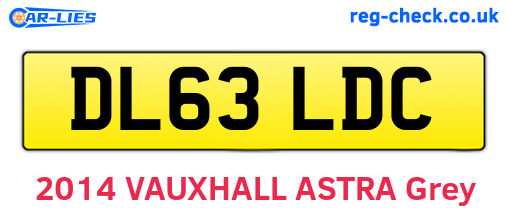 DL63LDC are the vehicle registration plates.
