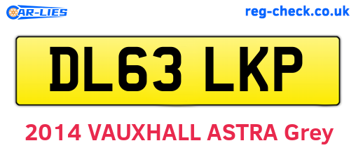 DL63LKP are the vehicle registration plates.
