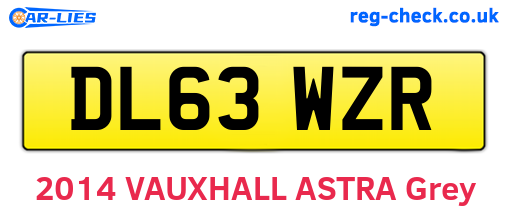 DL63WZR are the vehicle registration plates.