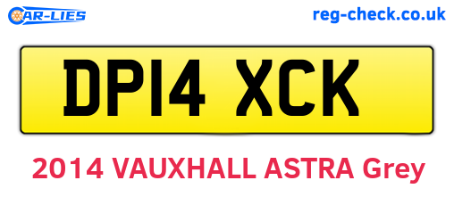 DP14XCK are the vehicle registration plates.