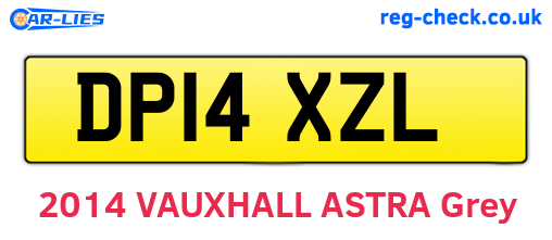 DP14XZL are the vehicle registration plates.