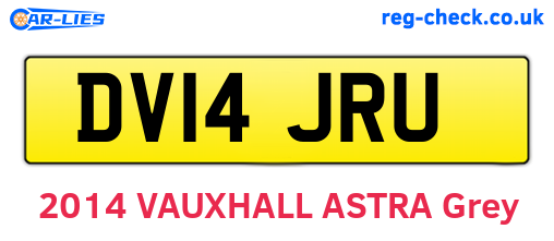 DV14JRU are the vehicle registration plates.