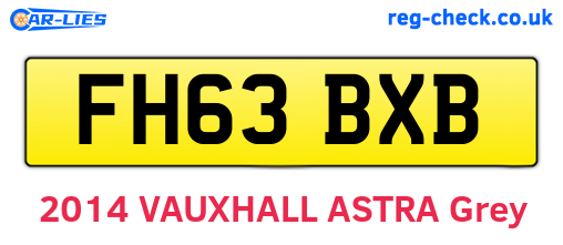 FH63BXB are the vehicle registration plates.