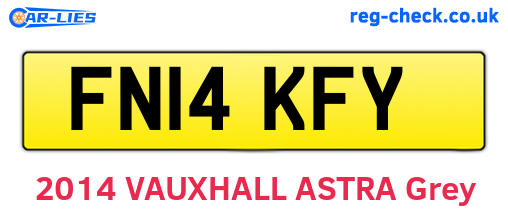 FN14KFY are the vehicle registration plates.