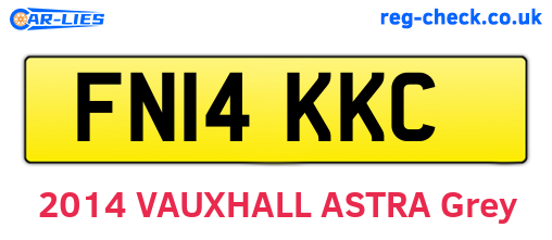 FN14KKC are the vehicle registration plates.