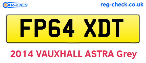 FP64XDT are the vehicle registration plates.