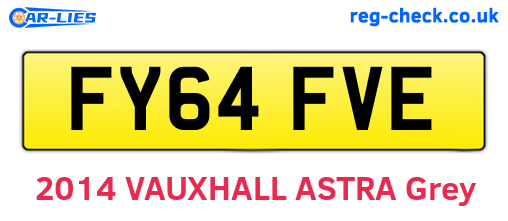 FY64FVE are the vehicle registration plates.