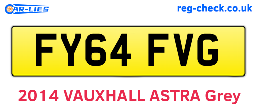 FY64FVG are the vehicle registration plates.