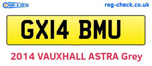 GX14BMU are the vehicle registration plates.