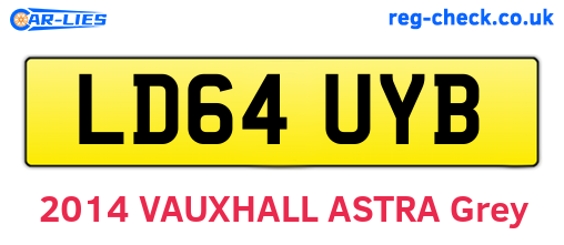 LD64UYB are the vehicle registration plates.