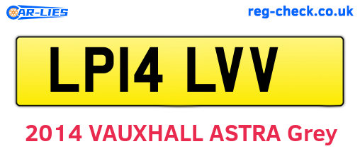 LP14LVV are the vehicle registration plates.