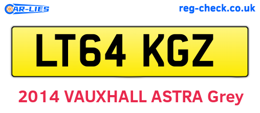 LT64KGZ are the vehicle registration plates.