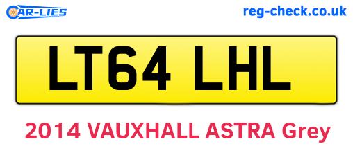LT64LHL are the vehicle registration plates.