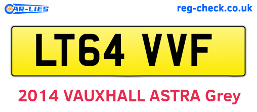 LT64VVF are the vehicle registration plates.