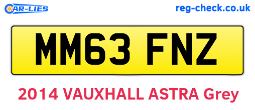 MM63FNZ are the vehicle registration plates.