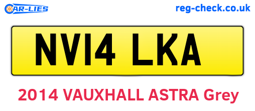 NV14LKA are the vehicle registration plates.