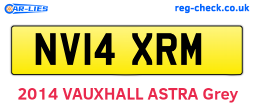 NV14XRM are the vehicle registration plates.