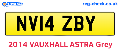 NV14ZBY are the vehicle registration plates.