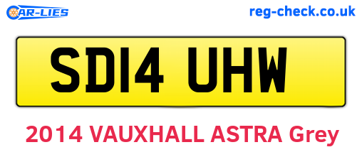 SD14UHW are the vehicle registration plates.