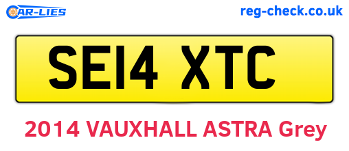 SE14XTC are the vehicle registration plates.