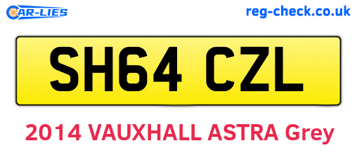 SH64CZL are the vehicle registration plates.