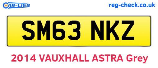 SM63NKZ are the vehicle registration plates.